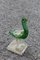 Green and Gold Murano Glass Flamingo from Seguso, 1940s 1