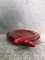 Roter Keramik und Messing Tafelaufsatz von Tommaso Barbi für Romani, Italien, 1950er 6