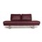 6600 Aubergine Violet Leather 3-Seat Sofa by Kein Designer for Rolf Benz 1