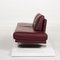 6600 Aubergine Purple Leather 3-Seat Sofa by Kein Designer for Rolf Benz 10