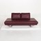 6601 Aubergine Violet Leather 2-Seat Sofa by Kein Designer for Rolf Benz 7