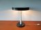 Lámpara de mesa vintage de cuero verde y metal blanco, Imagen 5