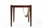 Mid-Century Rosewood Side Table with Magazine Holder in Linen, Image 7