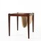 Mid-Century Rosewood Side Table with Magazine Holder in Linen, Image 10