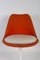 Orangefarbene Tulip Esszimmerstühle aus Glasfaser von Eero Saarinen für Knoll Inc. / Knoll International, 1959, 6er Set 3