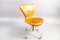 Vintage cognac Leather Office Chair by Arne Jacobsen for Fritz Hansen, Imagen 2