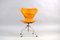 Cognacfarbener Vintage Leder Bürostuhl von Arne Jacobsen für Fritz Hansen 8