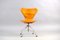 Vintage cognac Leather Office Chair by Arne Jacobsen for Fritz Hansen, Image 8