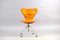 Vintage cognac Leather Office Chair by Arne Jacobsen for Fritz Hansen, Imagen 8