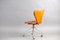 Vintage cognac Leather Office Chair by Arne Jacobsen for Fritz Hansen, Image 9
