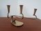 Curved Brass Candleholder, 1950s 19