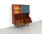 Vintage Teak Storage Cabinet with a Blue Sliding Door, 1960s, Immagine 5