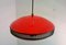 Italian Red Acrylic Glass Pendant Lamp, 1950s 5