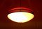 Lampe à Suspension en Plastique Rouge, 1950s 3