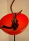 Lámpara colgante de plástico rojo, años 50, Imagen 6