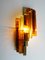 Mid-Century Amber Glass Sconces by Svend Aage Holm Sørensen for Hassel & Teudt, Set of 2 5