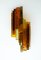 Mid-Century Amber Glass Sconces by Svend Aage Holm Sørensen for Hassel & Teudt, Set of 2 8