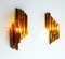 Mid-Century Amber Glass Sconces by Svend Aage Holm Sørensen for Hassel & Teudt, Set of 2 2