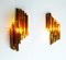 Mid-Century Amber Glass Sconces by Svend Aage Holm Sørensen for Hassel & Teudt, Set of 2, Image 2