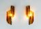 Mid-Century Amber Glass Sconces by Svend Aage Holm Sørensen for Hassel & Teudt, Set of 2 4