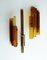 Mid-Century Amber Glass Sconces by Svend Aage Holm Sørensen for Hassel & Teudt, Set of 2, Image 12