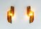 Mid-Century Amber Glass Sconces by Svend Aage Holm Sørensen for Hassel & Teudt, Set of 2, Image 3