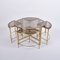 French Brass Nesting Tables from Maison Jansen, 1970s, Set of 5 1