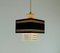 Glass and Back Perforated Metal Ceiling Lamp, 1960s 3
