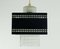Glass and Back Perforated Metal Ceiling Lamp, 1960s, Image 1