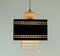 Glass and Back Perforated Metal Ceiling Lamp, 1960s 5