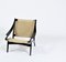 Danish Modern Black Lacquered Beech Lounge Chair by Illum Wikkelsø for Niels Eilersen, 1950s, Image 7