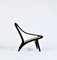 Danish Modern Black Lacquered Beech Lounge Chair by Illum Wikkelsø for Niels Eilersen, 1950s 2
