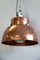 Large Industrial Factory Lamp with Glass Insert, 1930s, Immagine 1