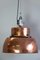 Large Industrial Factory Lamp with Glass Insert, 1930s, Immagine 3