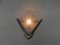 Lámparas de pared Art Déco vintage de vidrio grabado y níquel de Frontisi. Juego de 2, Imagen 7