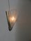 Vintage Art Deco Wandlampen aus geätztem Glas & vernickeltem Metall von Frontisi, 2er Set 6