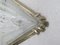 Lámparas de pared Art Déco vintage de vidrio grabado y níquel de Frontisi. Juego de 2, Imagen 14