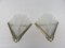 Vintage Art Deco Etched Glass & Nickel-Plated Wall Lights from Frontisi, Set of 2 4