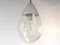 Mid-Century German Glass Drop Pendant Lamps from Glashütte Limburg, Set of 2 1