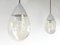 Mid-Century German Glass Drop Pendant Lamps from Glashütte Limburg, Set of 2, Image 6