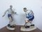 Figuras de jugador de fútbol y hockey de porcelana de Dux, años 40. Juego de 2, Imagen 2