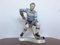 Figuras de jugador de fútbol y hockey de porcelana de Dux, años 40. Juego de 2, Imagen 5