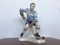 Porcelain Football and Hockey Player Figurines from Dux, 1940s, Set of 2 5