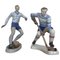 Figuras de jugador de fútbol y hockey de porcelana de Dux, años 40. Juego de 2, Imagen 1