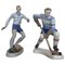 Porcelain Football and Hockey Player Figurines from Dux, 1940s, Set of 2, Image 1