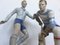 Porcelain Football and Hockey Player Figurines from Dux, 1940s, Set of 2 3
