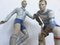 Porcelain Football and Hockey Player Figurines from Dux, 1940s, Set of 2, Image 3