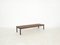 Slat Bench in Wood, Metal & Brass from Saporiti, Italy, 1950s 8