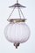 Antique French Glass Hanging Lanterns, Set of 2, Image 2