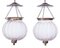 Lámparas colgantes francesas antiguas de vidrio. Juego de 2, Imagen 8
